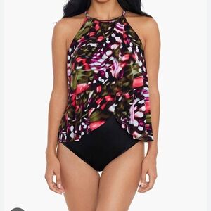 NWT Magicsuit Aubrey One Piece Swimsuit Size 12 Butterfly Tummy Control